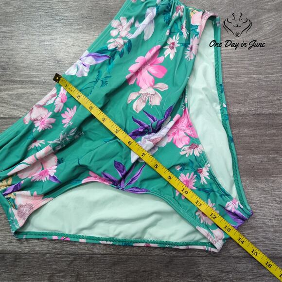 Cupshe Floral Tummy Control Bikini Bottom Size XL - Picture 4 of 5